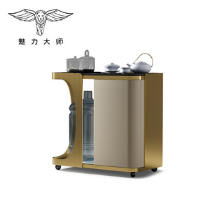 魅力大师现代轻奢茶台小户型家用可移动小茶桌烧水壶一体阳台茶台