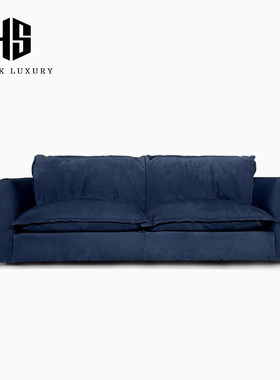 HEISHE Brest布雷斯特沙发客厅意式极简磨砂布艺直排大两双人位