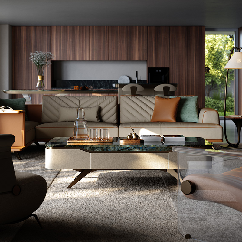 TAZA意式轻奢茶几别墅全