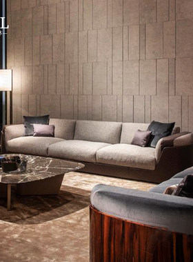 宾利真皮沙发高端Simple and elegant large-sized leather sofa