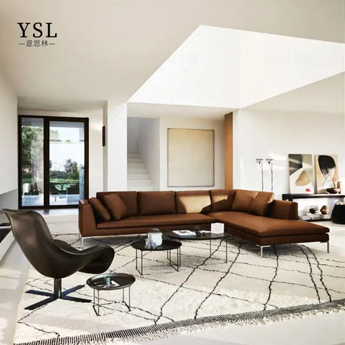 B&B极简现代布艺沙发Simple and spacious corner sofa