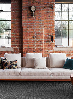 Poltrona Frau沙发Minimalist fabric sofa is exported abroad