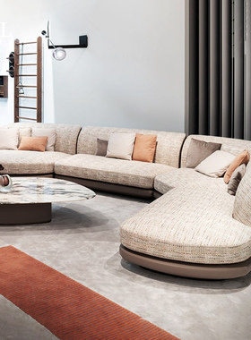 Giorgetti沙发现代大户型客厅Large-sized genuine leather sofa