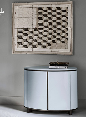 Meridiani意式简约客厅边柜豪宅卧室家用储物柜北京高端家具定制