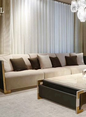 Ludovica真皮沙发Simple leather sofa for small-sized rooms