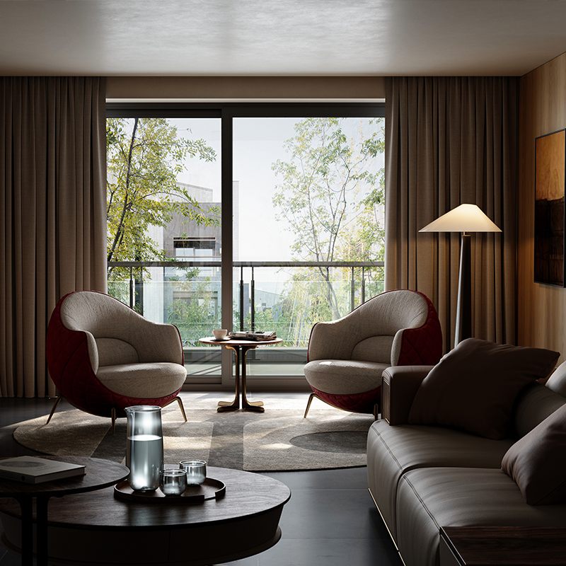 TAZA现代轻奢休闲椅别墅