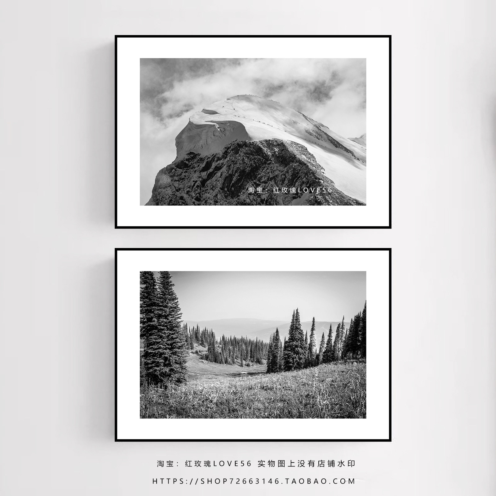 办公室过道装饰画客厅沙发背景墙挂画卧室床头黑白风景现代简约画,家居饰品,现代装饰画,淘宝优惠券,粉丝福利购,淘宝优惠卷