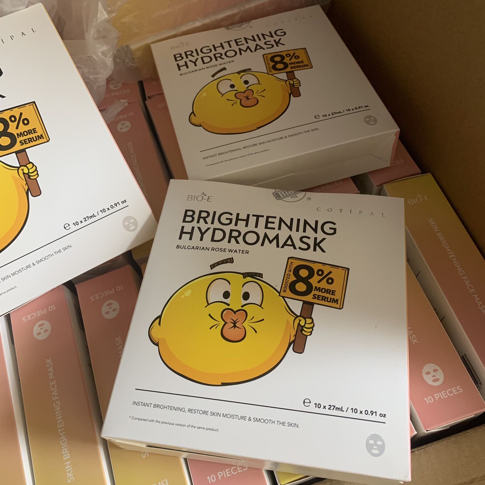 Bioe柠檬精面膜秋冬亮白透明贴片面膜