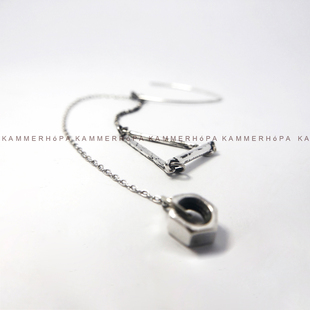 KAMMERHOPA 小众925银耳坠 新古典复古耳饰暗黑新品女