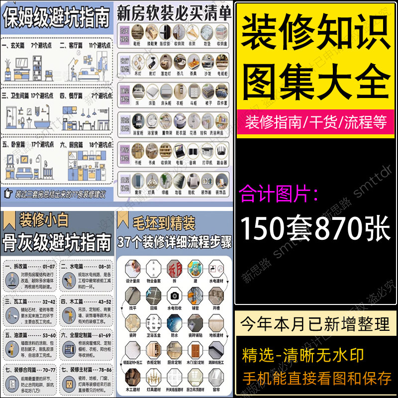 装修知识学习指南攻略图片家装全流程施工避坑2026大全资料图集