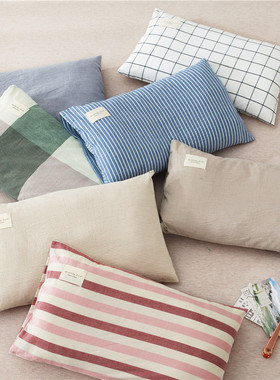 纯棉枕套一只包邮小号30x50cm40x60幼儿园儿童学生枕头套100%全棉