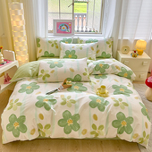 全棉四件套纯棉卡通学生宿舍单人床单被套1.5米床上用品三件套件4