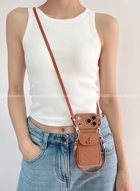 卡通立体小马小香风菱格包适用荣耀500手机壳magic87pro轻奢x70斜挎挂绳x50全包magic7卡通300pro女款200套