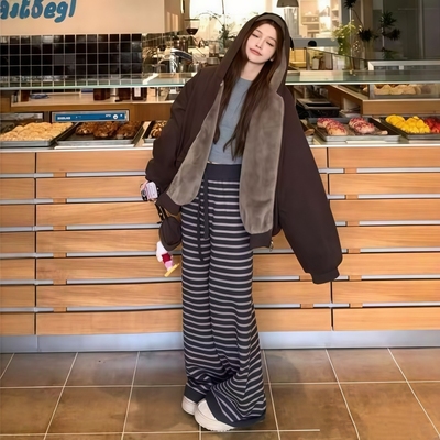 双面穿座山雕外套棉服女2025年新