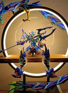创机甲手办展示背景灯圈客厅洒店摆件青龙动漫架玩具星甲魂将寒龙
