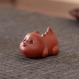 茶宠摆件装饰品紫砂日眼鱼龙茶茶玩茶桌台客厅可爱泡泡龙茶道摆设