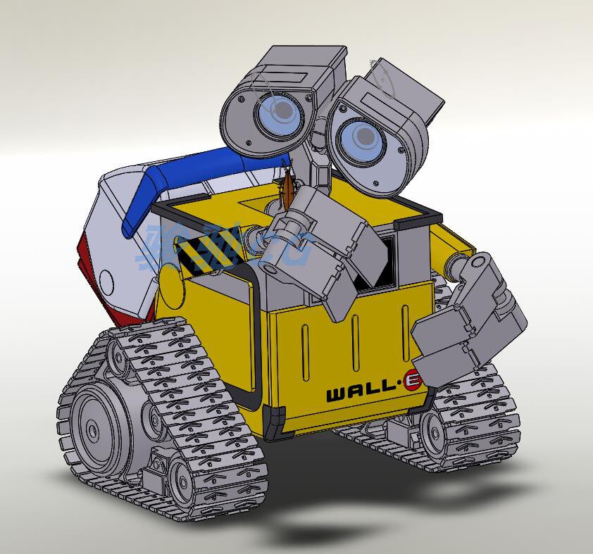 机器人瓦力solidworks机械设备3d三维工业模型图纸资料