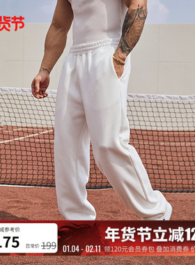 BLUESFLY健身运动休闲长裤男宽松垂坠直筒裤新款训练重磅潮牌