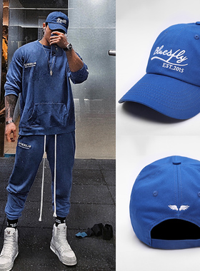 BLUESFLY原创鸭舌帽子男春夏季百搭韩版遮阳帽休闲简约棒球帽