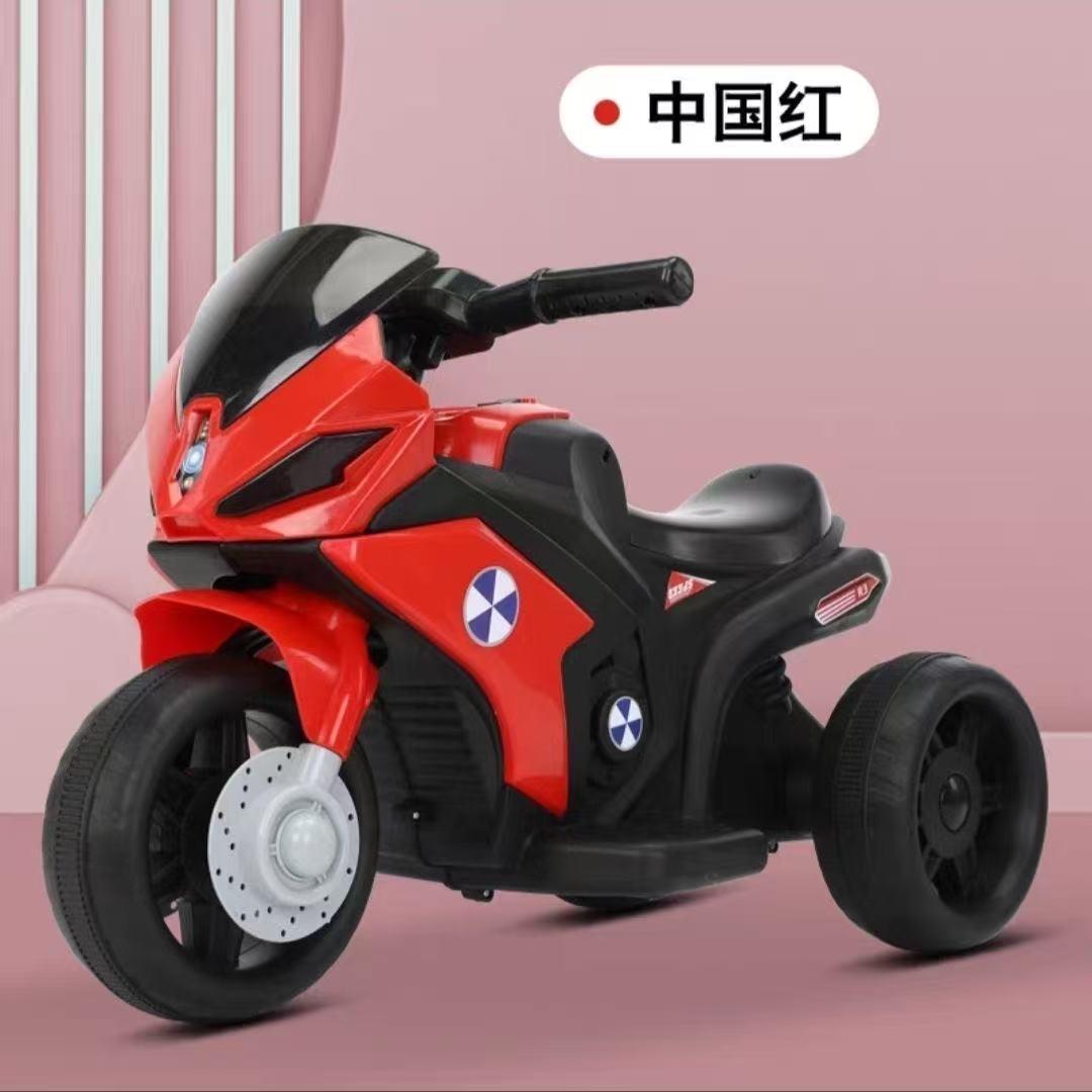 儿童电动摩托三轮车1-7岁男女孩灯光音乐电动车充电儿童摩托车