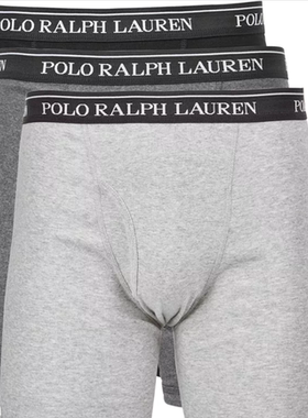 美国代购Polo男RL内裤方头平角家居裤3件套装多色新包邮小马纯棉