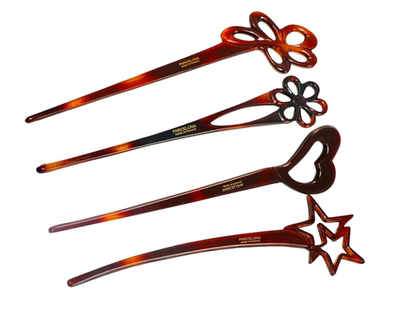 美国代购醋酸金色法式大号发夹