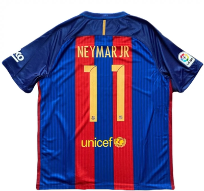 Barcelona Retro 16 17 MESSI SUAREZ NEYMAR JR Classic Jersey