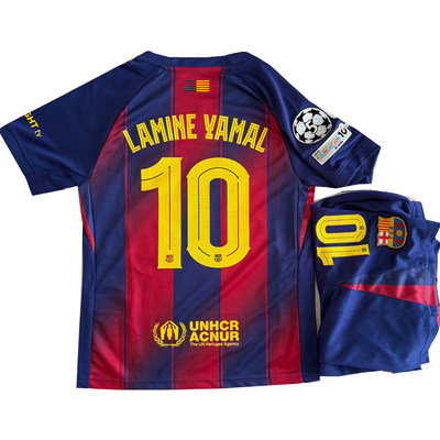 25-26 Barcelona Kids kits GAVI LAMINE YAMAL Soccer Jersey