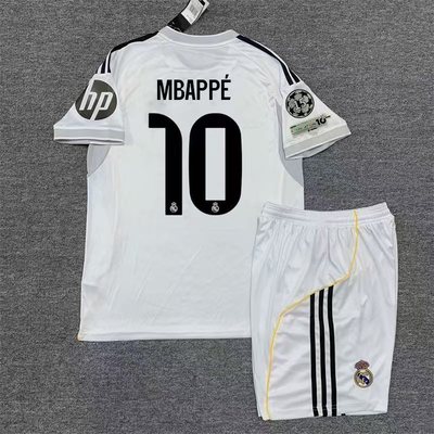New Real Madrid MBAPPE Bellingham VINI JR Kids Soccer Jersey