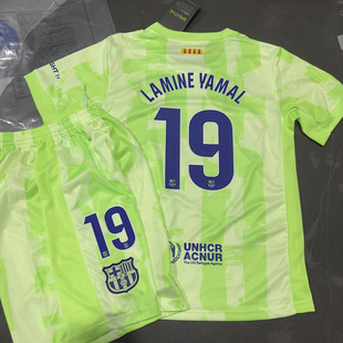 New Barcelona Kids kits GAVI Lewandowski Soccer Jersey