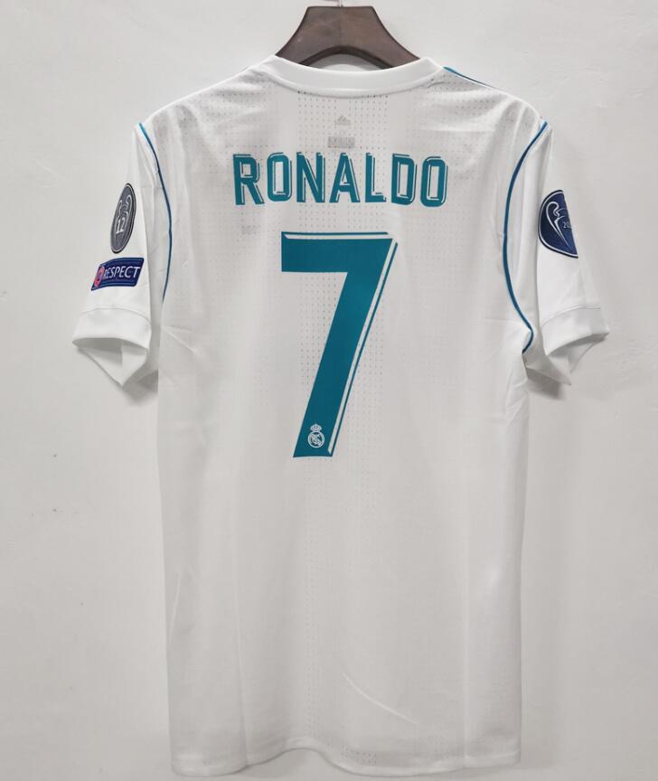 Retro 17 18 Real Madrid RONALDO BALE Vintage Classic Jersey