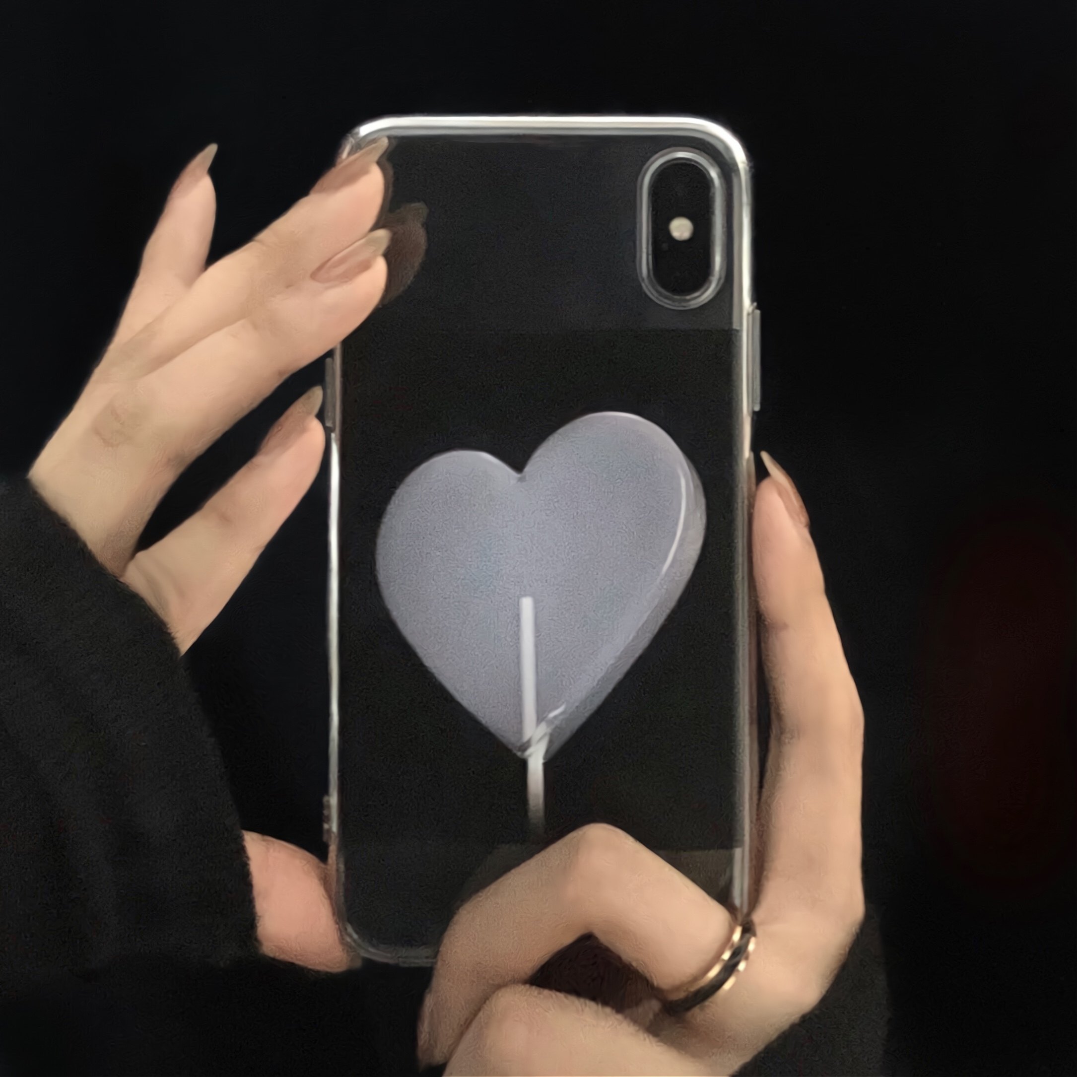 猫毛拌饭爱心手机壳适用苹果17PRO华为iphone16透明vivo软壳15优质新款红米魅族小米三星xsmax/13pro/12mini