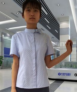 2022新款中国移动公司工作服女夏季修身营业厅夏装春秋短袖包邮
