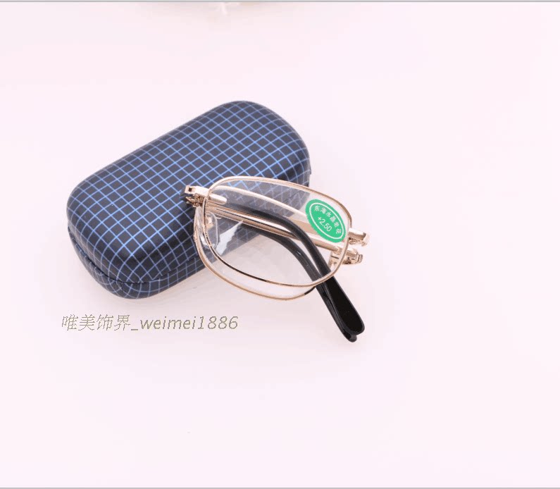包邮时尚 折叠 老花镜 眼镜 新款玻璃眼镜 玻璃男女老花镜
