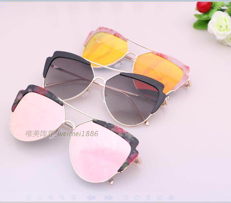 包邮太阳镜女潮2017明星款韩国复古圆脸大框个性墨镜新款时尚眼镜