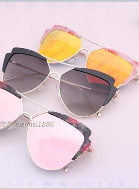 圆脸明星款韩国大框个性墨镜包邮