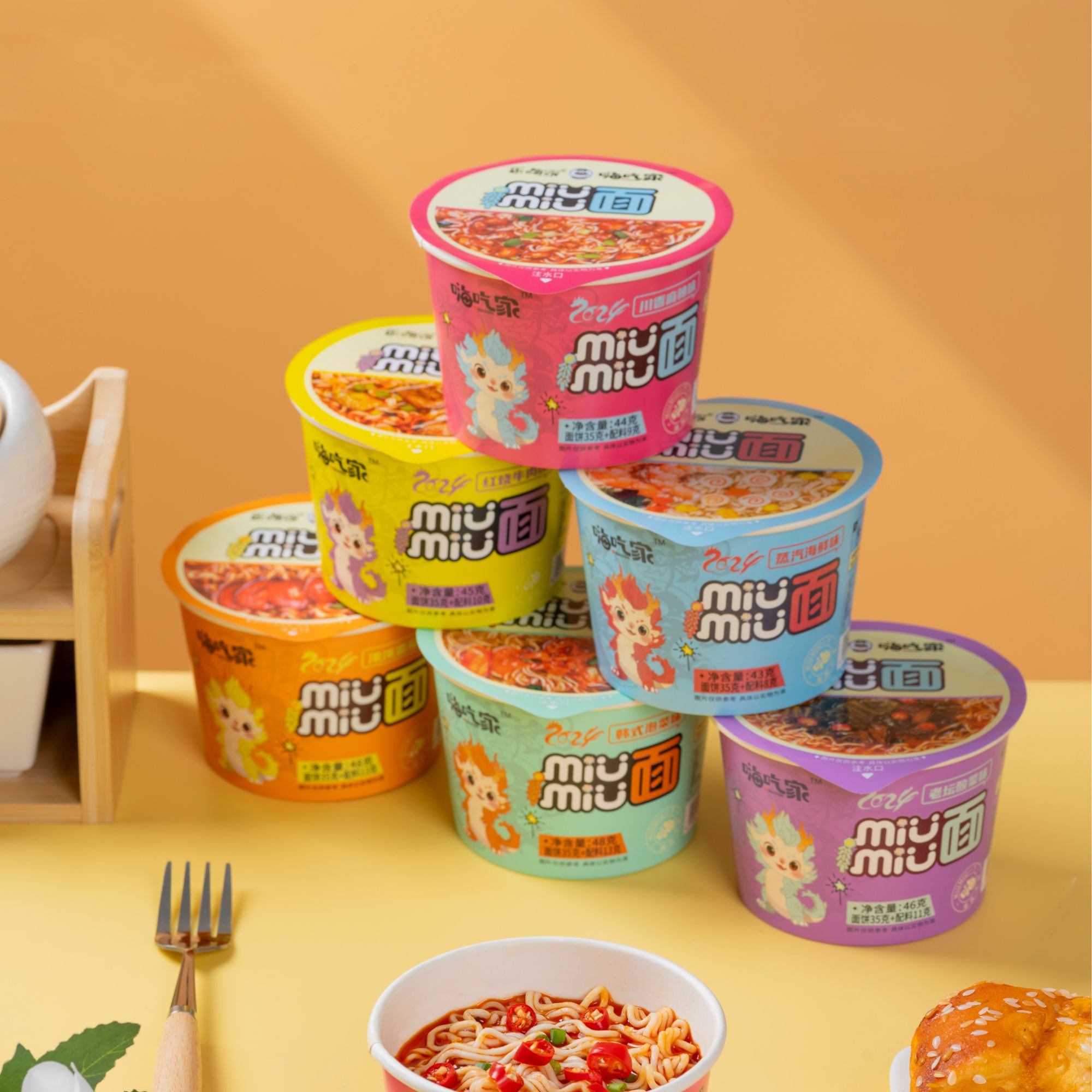 嗨吃家miumiu小杯面香辣18桶泡面