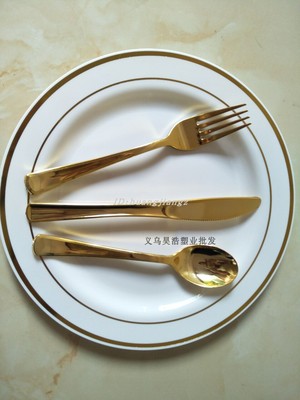 白色塑料冷菜水果仿金属牛排盘子