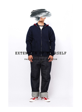 PACKRATS 16AW CARCLUB HOODIE美式复古机车抓绒重磅连帽卫衣