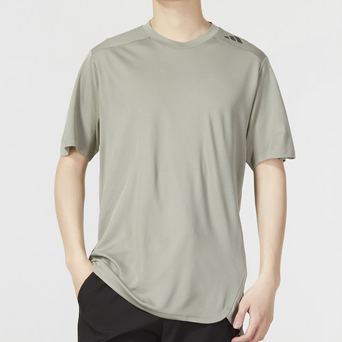 Adidas/阿迪达斯新款日常男士轻盈透气简约运动休闲短袖T恤IB9091