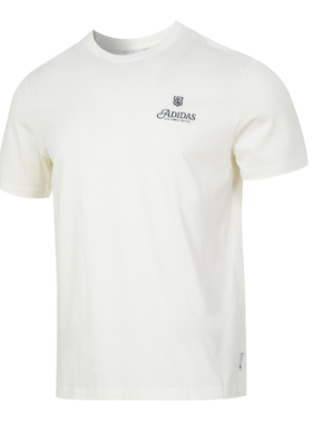 Adidas/阿迪达斯短袖男子新款印花宽松舒适运动短袖圆领T恤IS2937