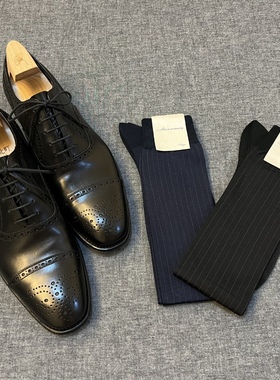 Hanamori Tokyo男士长筒袜 正装袜