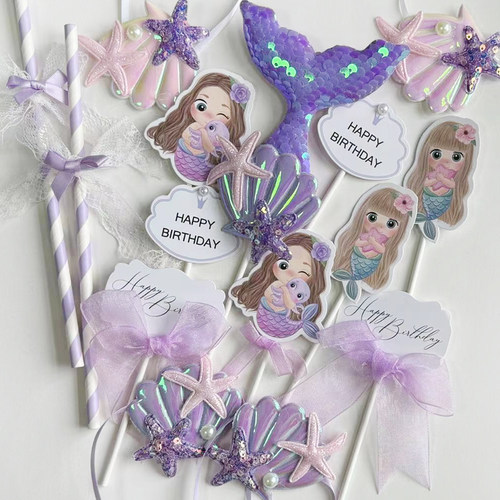 人鱼公主甜品台美人鱼