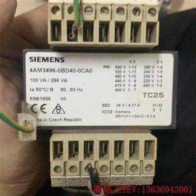 议价：西门子变压器 4AM3496-0BD40-0CA0 有一台(议价)