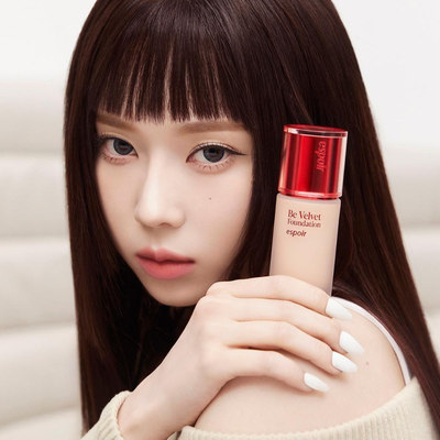 Espoir be velvet丝绒持妆遮瑕雾面粉底液红盖粉底液30g正品代购