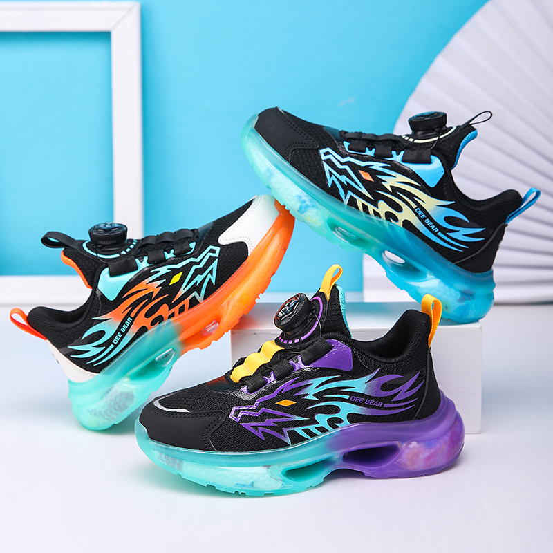 儿童毛毛虫鞋男童2024龙年限定春季新款网面透气轻便网鞋男孩运动