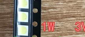 LED 3030 白色光贴片灯珠 1W3V液晶电视显示背光灯珠 10个=3元