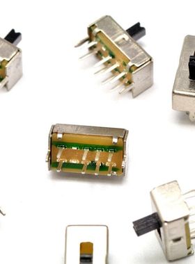 买1件发5个 SS23D07VG4 带支架 拔动开关 双排8脚 3档 柄高4MM
