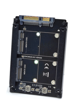 包邮MSATA转SATA3.0扩展卡SSD固态硬盘转6Gbps接口转接双minSATA