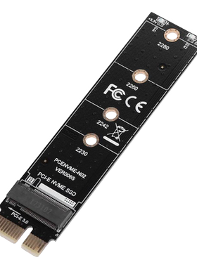 台式机PCI-E转M.2硬盘NVME转接卡傲腾SSD读卡器1X测试挡板卡